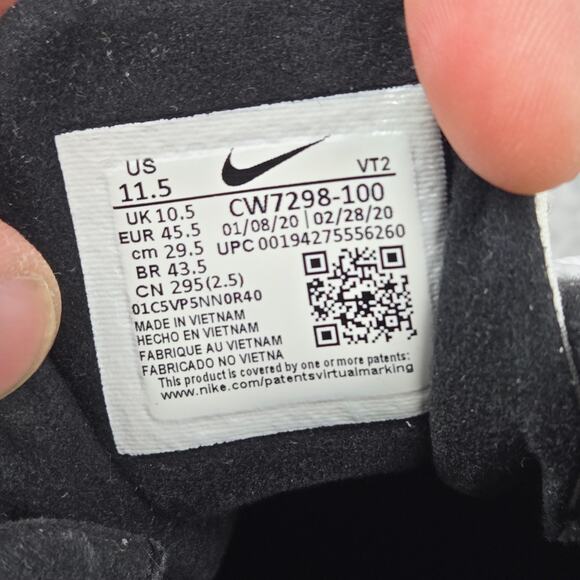 Nike Mens 11.5 Air Max 270 React White Metallic Gold Athletic Sneaker CW7298-100 - Picture 12 of 12